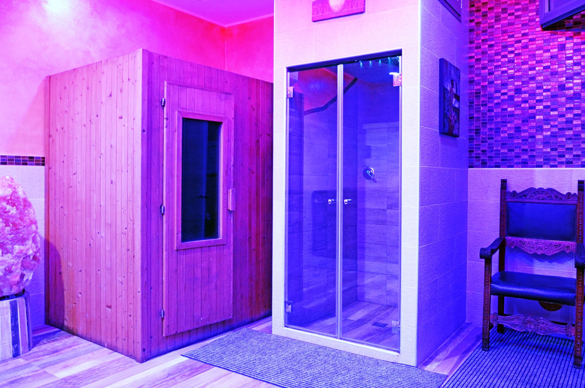 Sauna e doccia